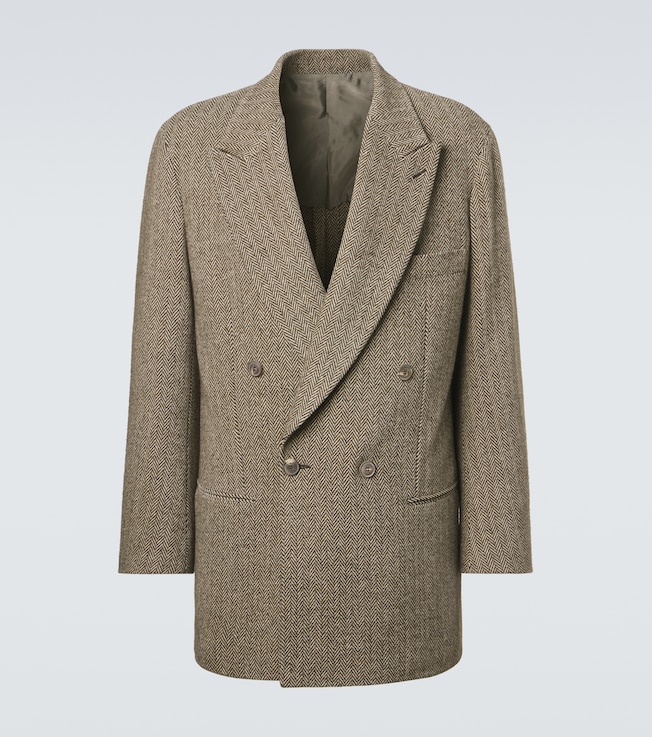 Archivio cotton and wool-blend blazer | Giorgio Armani