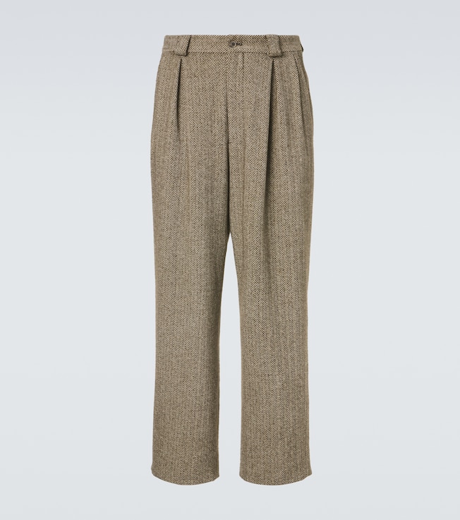 Archivio cotton-blend straight pants | Giorgio Armani
