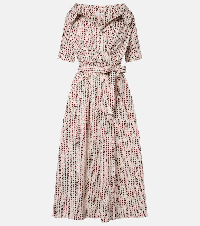 Lydia printed cotton-blend wrap dress  | Altuzarra